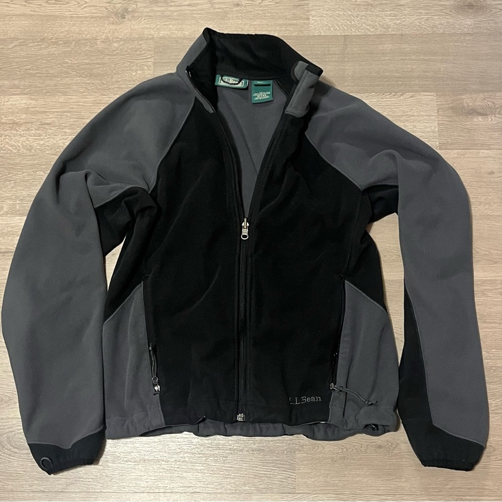 L.L. Bean Zip-up Black/Grey Jacket S